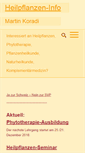 Mobile Screenshot of heilpflanzen-info.ch