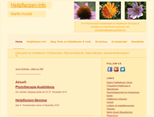 Tablet Screenshot of heilpflanzen-info.ch